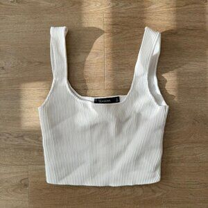 Glassons Women's White Crop-top